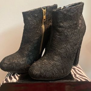 Lace booties